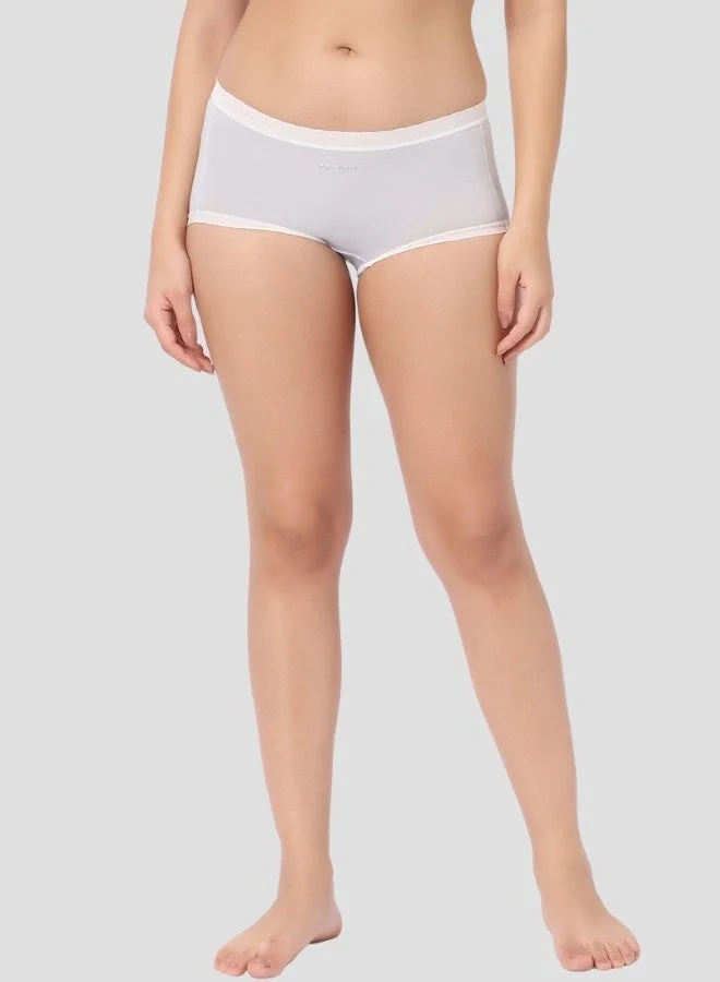 Intimate Queen Pack Of 2 Corn Bae Lacy Boyshorts – CloudSoft Luxury, Made from Corn Fiber | Soothes Skin, No Roll-Ups (Pack Of 2)  | Best Price UAE